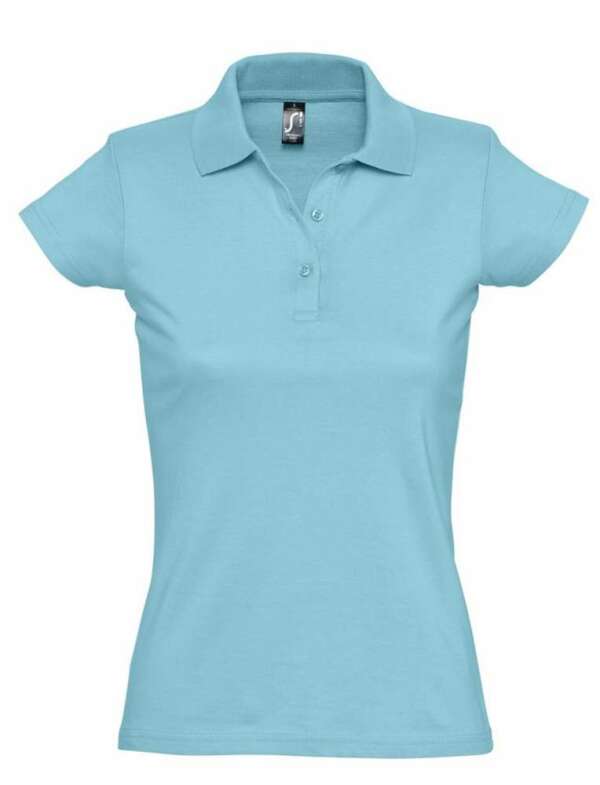 Рубашка поло женская Prescott women 170 бирюзовая, размер L