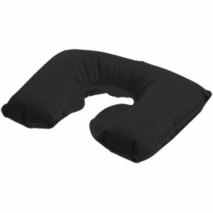 Надувная подушка под шею в чехле Sleep, цвет черный
