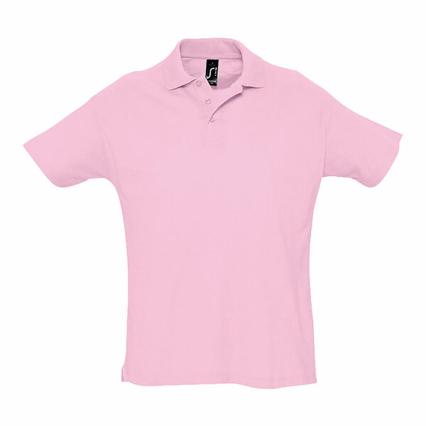 Поло мужское SUMMER 170, цвет розовый, размер S