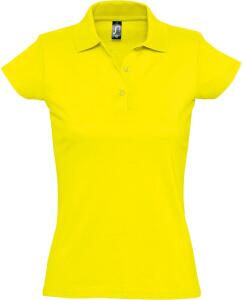 Рубашка поло женская Prescott women 170 желтая (лимонная), размер M