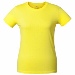Футболка женская T-bolka Lady желтая, размер S