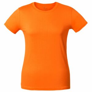 Футболка женская T-bolka Lady оранжевая, размер M