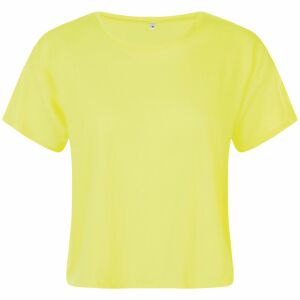 Футболка укороченная женская Maeva, цвет желтый неон, размер XL/XXL