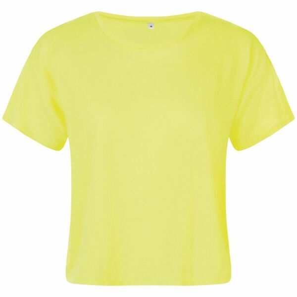 Футболка укороченная женская Maeva, цвет желтый неон, размер XL/XXL