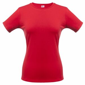 Футболка женская T-bolka Stretch Lady, темно-красная, размер L