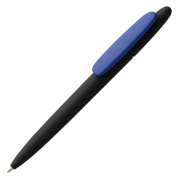 Ручка шариковая Prodir DS5 TRR-P Soft Touch, цвет черная с синим