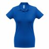 Рубашка поло женская ID.001 ярко-синяя, размер XS