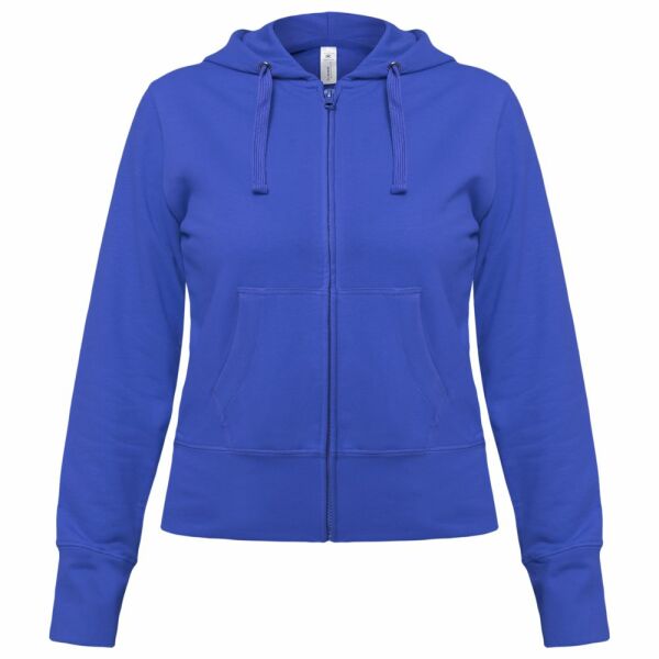 Толстовка женская Hooded Full Zip ярко-синяя, размер XL