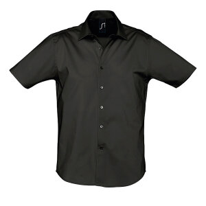 Рубашка мужская BROADWAY 140, цвет черный, размер S