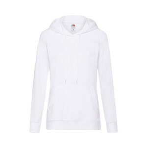 Толстовка женская без начеса LIGHTWEIGH HOODED SWEAT 240, цвет белый, размер M