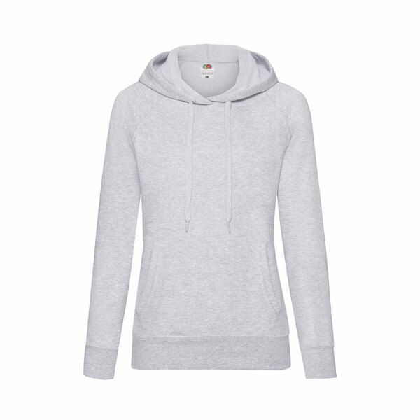 Толстовка женская без начеса LIGHTWEIGH HOODED SWEAT 240, цвет серый меланж, размер M