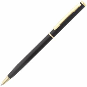 Ручка шариковая Hotel Gold, ver.2, цвет матовая черная