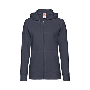 Толстовка женская без начеса LADIES LIGHTWEIGHT HOODED SWEAT 240, цвет темно-синий, размер XS