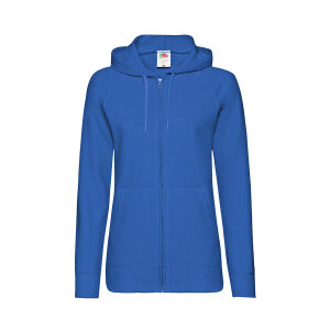 Толстовка женская без начеса LADIES LIGHTWEIGHT HOODED SWEAT 240, цвет ярко-синий, размер L