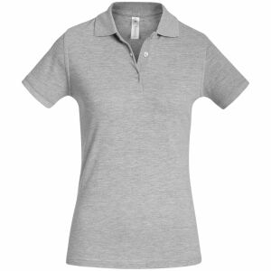 Рубашка поло женская Safran Timeless серый меланж, размер L