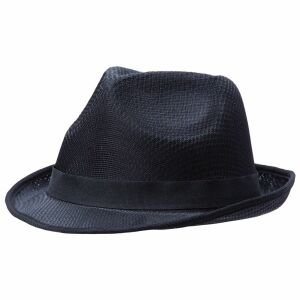 Шляпа Gentleman, цвет черная с черной лентой