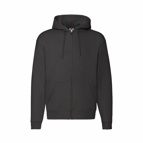 Толстовка с начесом PREMIUM HOODED SWEAT JACKET 280, цвет черный, размер M