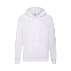 Толстовка без начеса LIGHTWEIGHT HOODED SWEAT 240, цвет белый, размер L