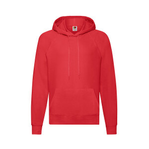 Толстовка без начеса LIGHTWEIGHT HOODED SWEAT 240, цвет красный, размер 2XL
