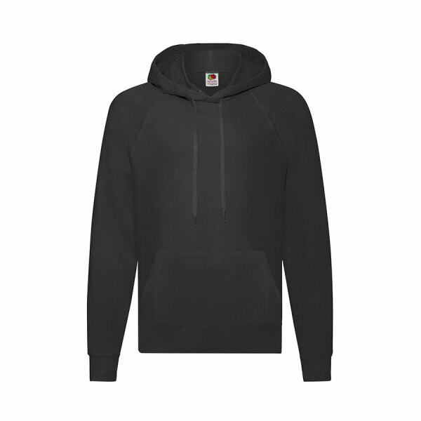 Толстовка без начеса LIGHTWEIGHT HOODED SWEAT 240, цвет черный, размер M