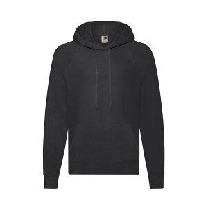 Толстовка без начеса LIGHTWEIGHT HOODED SWEAT 240, цвет черный, размер L