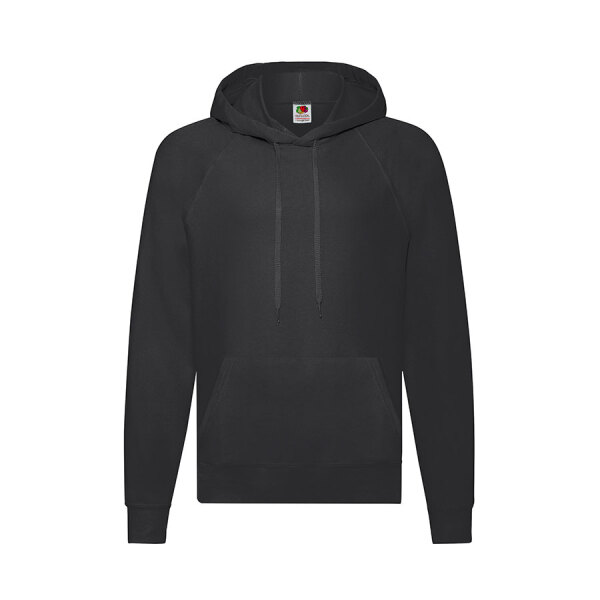 Толстовка без начеса LIGHTWEIGHT HOODED SWEAT 240, цвет черный, размер L
