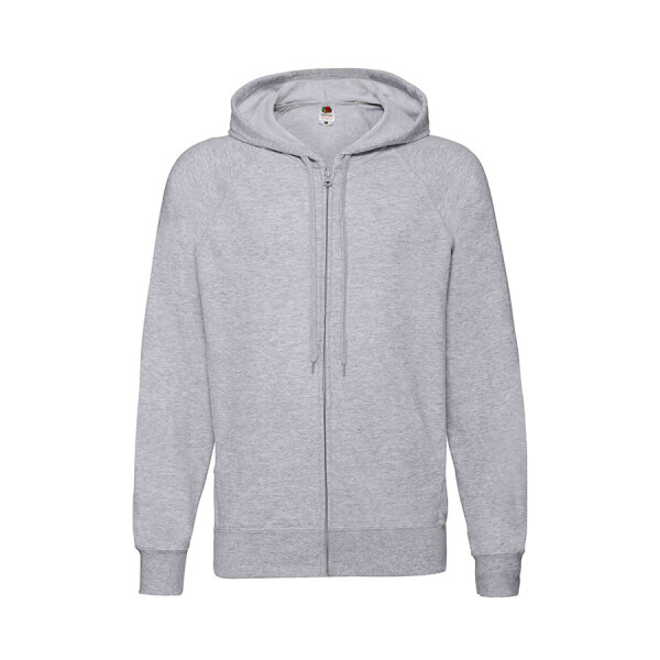 Толстовка без начеса LIGHTWEIGHT HOODED SWEAT JACKET 240, цвет серый, размер XL