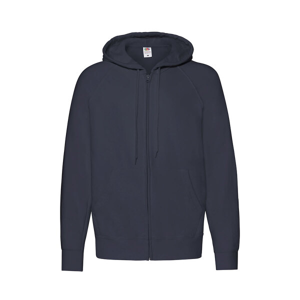Толстовка без начеса LIGHTWEIGHT HOODED SWEAT JACKET 240, цвет темно-синий, размер 2XL
