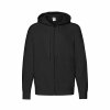 Толстовка без начеса LIGHTWEIGHT HOODED SWEAT JACKET 240, цвет черный, размер S