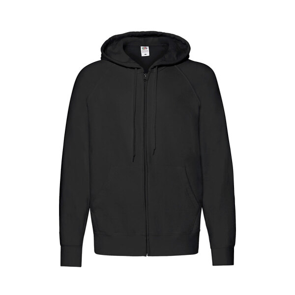 Толстовка без начеса LIGHTWEIGHT HOODED SWEAT JACKET 240, цвет черный, размер L