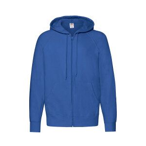 Толстовка без начеса LIGHTWEIGHT HOODED SWEAT JACKET 240, цвет ярко-синий, размер L