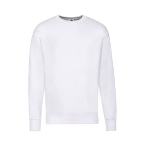 Свитшот без начеса LIGHTWEIGHT SET-IN SWEAT 240, цвет белый, размер L