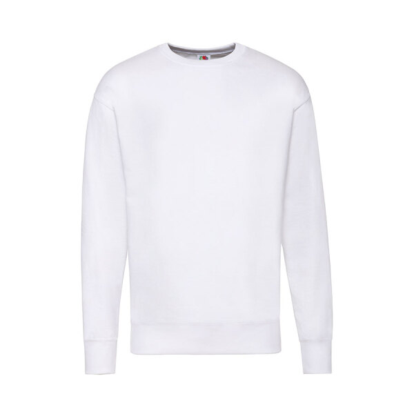 Свитшот без начеса LIGHTWEIGHT SET-IN SWEAT 240, цвет белый, размер L
