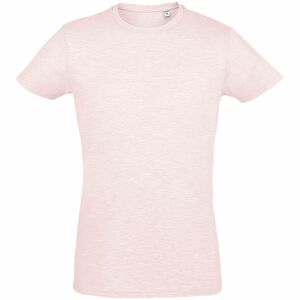 Футболка мужская приталенная Regent Fit розовый меланж, размер L