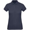 Рубашка поло женская Inspire темно-синяя, размер XXL