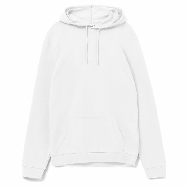 Толстовка с капюшоном унисекс Hoodie, белая, размер S