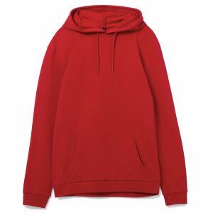 Толстовка с капюшоном унисекс Hoodie, красная, размер S