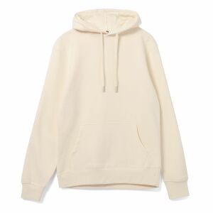 Толстовка с капюшоном унисекс Hoodie, светло-желтая, размер XL