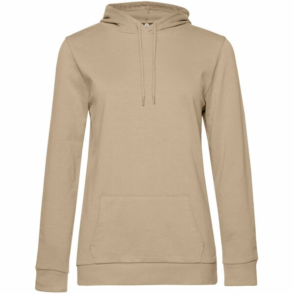 Толстовка с капюшоном женская Hoodie, бежевая, размер XXL