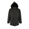 Куртка-парка унисекс на стеганой подкладке ROBYN 170, цвет черный, размер XS