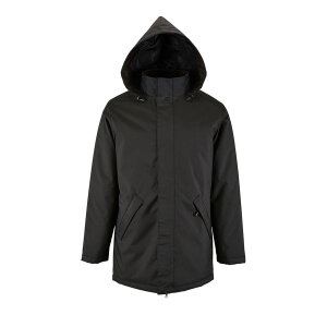 Куртка-парка унисекс на стеганой подкладке ROBYN 170, цвет черный, размер XS