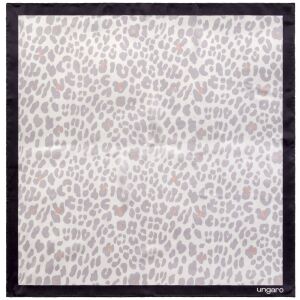 Платок Leopardo Silk, цвет серый