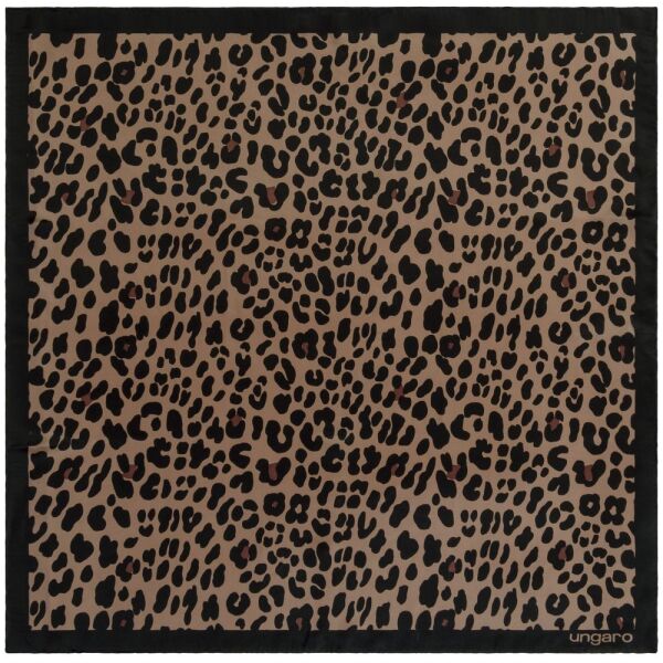 Платок Leopardo Silk, цвет коричневый