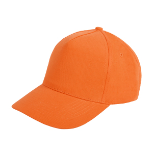 Бейсболка OPTIMA S, 5 клиньев, металлическая застежка, цвет оранжевый