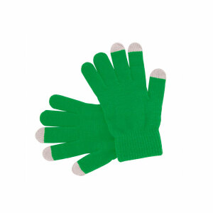 Перчатки  сенсорные ACTIUM, цвет зелёный, размер универсальный