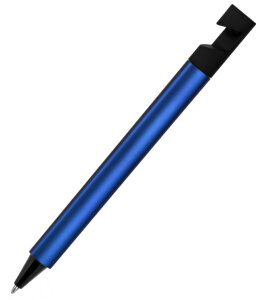 Ручка шариковая N5 с подставкой для смартфона, цвет синий