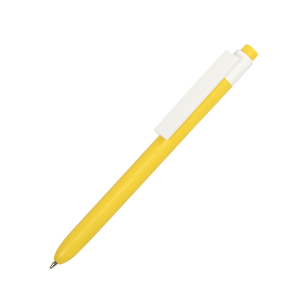 Ручка шариковая RETRO, пластик, цвет желтый