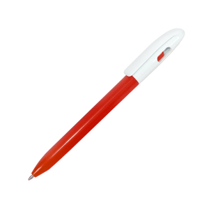 Ручка шариковая LEVEL, пластик, цвет красный с белым
