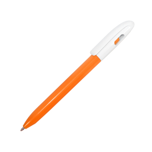 Ручка шариковая LEVEL, пластик, цвет оранжевый с белым