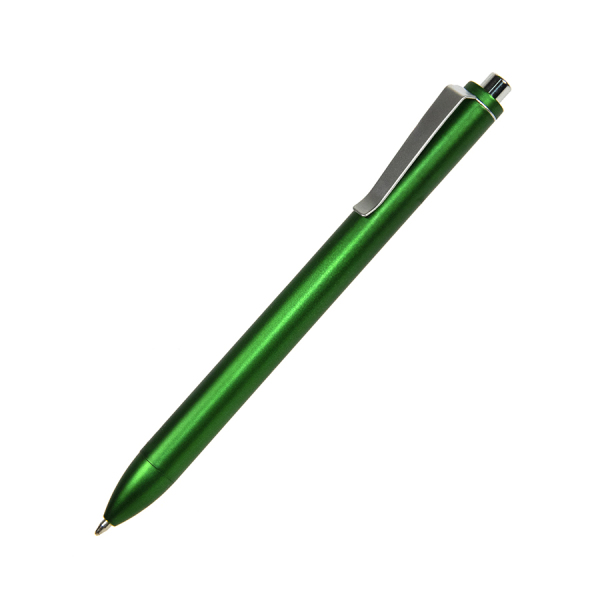 M2, ручка шариковая, пластик, металл, цвет зеленый